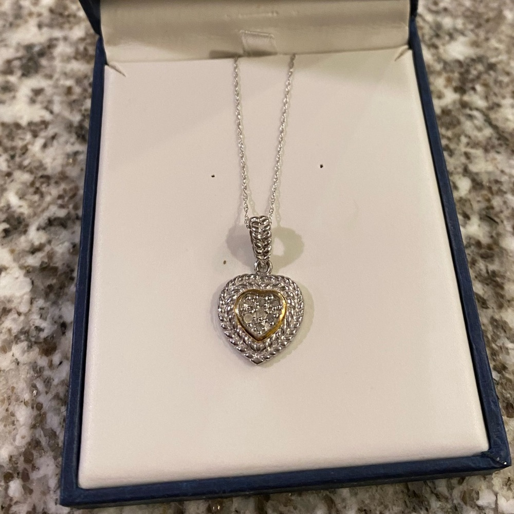 Stirling Heart Necklace